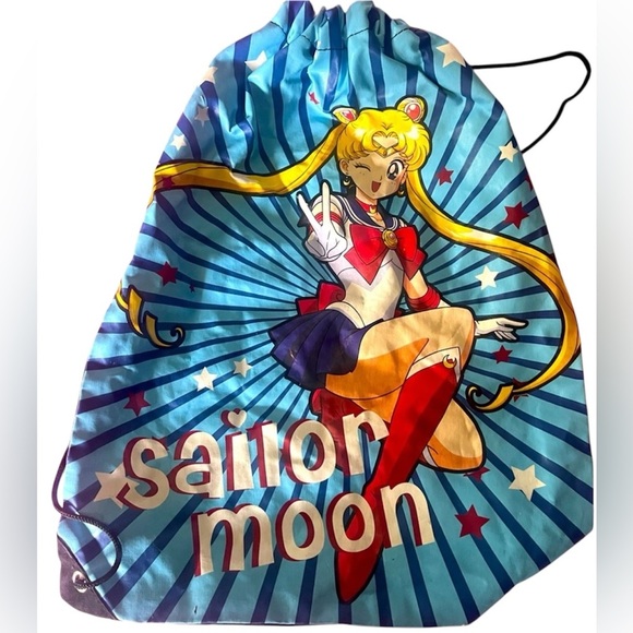 Sailor Moon vintage 90s draw string bag great condition smoke free home - Picture 3 of 3